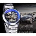 New winner mechanical watch fashion hollow waterproof watches automatic men relogio masculino GMT1192